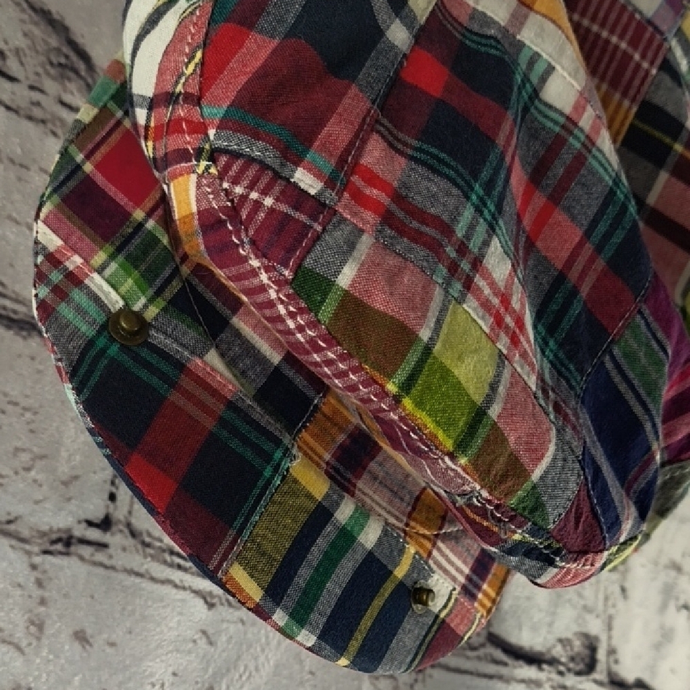 Broner Multicolor Plaid flat Snap Cap Hat, Large - Picture 9 of 11